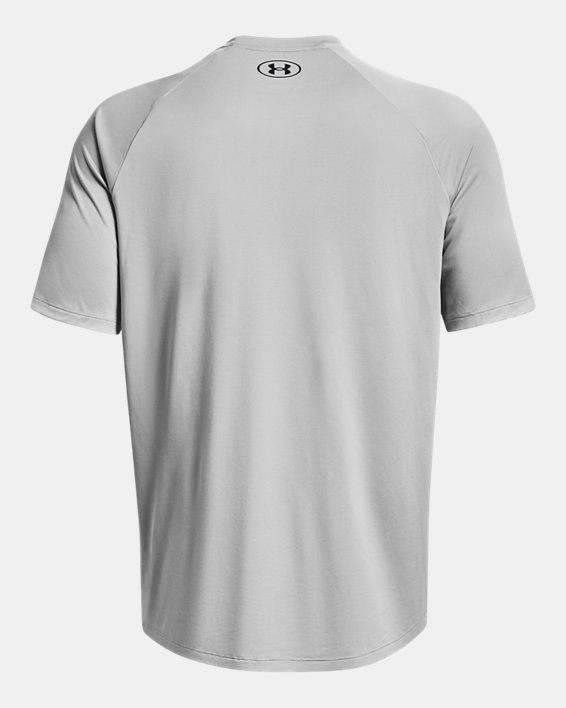 Men's UA Tech™ Print Fill Short Sleeve in Gray image number 5